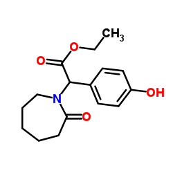 (4-HYDROXY-PHENYL)-(2-OXO-AZEPAN-1-YL)-ACETIC ACID ETHYL ESTER Structure