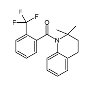 (2,2-dimethyl-3,4-dihydroquinolin-1-yl)-[2-(trifluoromethyl)phenyl]methanone Structure
