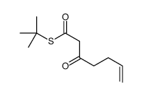 S-tert-butyl 3-oxohept-6-enethioate Structure