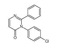 3-(4-chlorophenyl)-2-phenylpyrimidin-4-one结构式