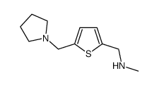Methyl-(5-pyrrolidin-1-ylmethyl-thiophen-2-ylmethyl)-amine结构式
