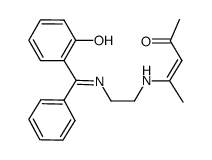 1-(2'-hydroxyphenyl)-1-phenyl-2,5-diaza-6-methylnona-1,6-diene-8-one Structure