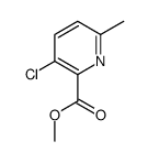 methyl 3-chloro-6-methylpyridine-2-carboxylate结构式