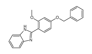 2-(2-methoxy-4-phenylmethoxyphenyl)-1H-benzimidazole结构式