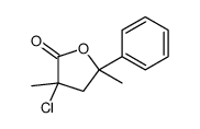 3-chlorodihydro-3,5-dimethyl-5-phenylfuran-2(3H)-one picture