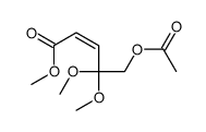 methyl 5-acetyloxy-4,4-dimethoxypent-2-enoate结构式