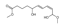 methyl 5,10-dihydroxy-10-methoxydeca-6,8-dienoate结构式