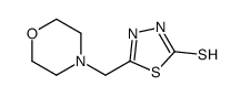 5-(morpholin-4-ylmethyl)-3H-1,3,4-thiadiazole-2-thione Structure