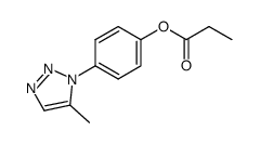 5-methyl-1-(4-propionyloxyphenyl)-1H-1,2,3-triazole结构式