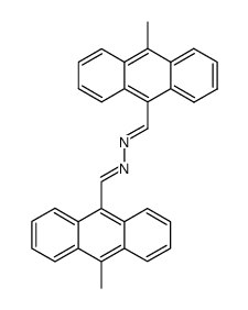 N,N'-Bis-[1-(10-methyl-anthracen-9-yl)-meth-(E)-ylidene]-hydrazine结构式