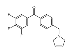 4'-(3-PYRROLINOMETHYL)-3,4,5-TRIFLUOROBENZOPHENONE结构式