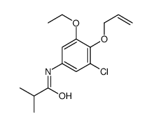 N-(3-chloro-5-ethoxy-4-prop-2-enoxyphenyl)-2-methylpropanamide结构式