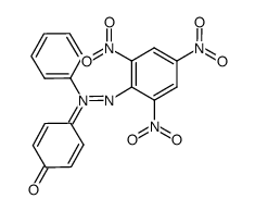 2-(4-oxocyclohexa-2,5-dien-1-ylidene)-2-phenyl-1-(2,4,6-trinitrophenyl)hydrazin-2-ium-1-ide结构式