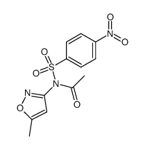 N-(5-methyl-isoxazol-3-yl)-N-(4-nitro-benzenesulfonyl)-acetamide Structure