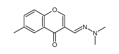6-methyl-3-(N,N-dimethylhydrazonomethyl)chromone结构式