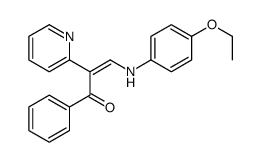 3-(4-ethoxyanilino)-1-phenyl-2-pyridin-2-ylprop-2-en-1-one Structure