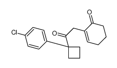 2-[2-[1-(4-chlorophenyl)cyclobutyl]-2-oxoethyl]cyclohex-2-en-1-one Structure