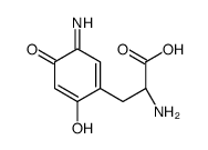 (2S)-2-amino-3-(6-hydroxy-3-imino-4-oxocyclohexa-1,5-dien-1-yl)propanoic acid结构式