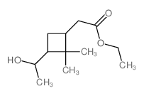 ethyl 2-[3-(1-hydroxyethyl)-2,2-dimethyl-cyclobutyl]acetate结构式