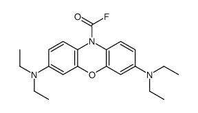 3,7-bis(diethylamino)phenoxazine-10-carbonyl fluoride Structure