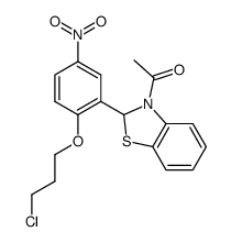 3-acetyl-2-[2-(3-chloropropoxy)-5-nitrophenyl]benzothiazoline Structure