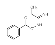 Benzoic acid,(1-iminopropyl)azanyl ester Structure