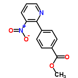 Methyl 4-(3-nitro-2-pyridinyl)benzoate结构式