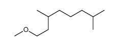 1-methoxy-3,7-dimethyloctane Structure