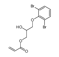 [3-(2,6-dibromophenoxy)-2-hydroxypropyl] prop-2-enoate结构式