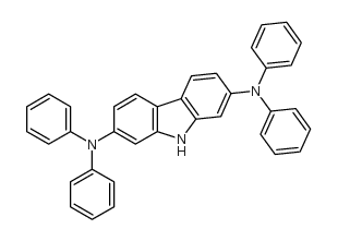 2-N,2-N,7-N,7-N-tetraphenyl-9H-carbazole-2,7-diamine Structure