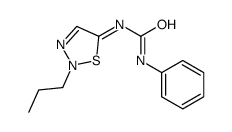 1-phenyl-3-(2-propylthiadiazol-5-ylidene)urea结构式