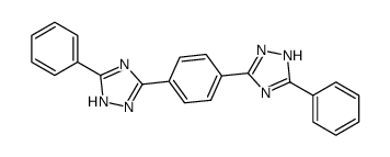 3-phenyl-5-[4-(3-phenyl-1H-1,2,4-triazol-5-yl)phenyl]-1H-1,2,4-triazole结构式