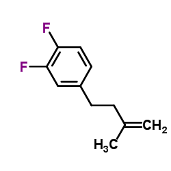 1,2-Difluoro-4-(3-methyl-3-buten-1-yl)benzene结构式