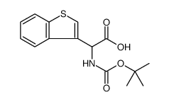 Benzo[b]thiophene-3-acetic acid, α-[[(1,1-dimethylethoxy)carbonyl]amino] Structure