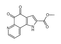methyl ester of 4,5-dihydro-4,5-dioxo-1H-pyrrolo(2,3-f)-quinoline-2-carboxylic acid结构式