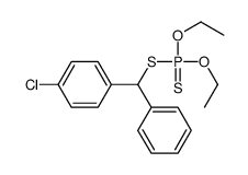 Dithiophosphoric acid O,O-diethyl S-[(4-chlorophenyl)phenylmethyl] ester structure