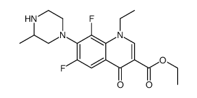 ethyl 1-ethyl-6,8-difluoro-7-(3-methylpiperazin-1-yl)-4-oxoquinoline-3-carboxylate Structure