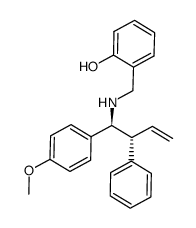 2-(((1S,2R)-1-(4-methoxyphenyl)-2-phenylbut-3-enylamino)methyl)phenol结构式