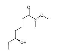 (S)-5-hydroxy-N-methoxy-N-methylheptanamide结构式
