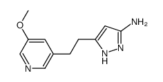 5-(2-(5-methoxypyridin-3-yl)ethyl)-1H-pyrazol-3-amine Structure