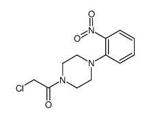2-Chloro-1-[4-(2-nitro-phenyl)-piperazin-1-yl]-ethanone结构式