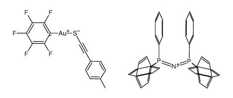 PPN[Au(p-CH3-C6H4-CC-S)(C6F5)] Structure