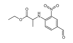 N-(4-formyl-2-nitro-phenyl)-alanine ethyl ester Structure