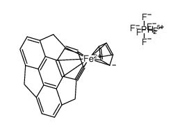 [Cp(iron(II))(η6-sumanene)][PF6] Structure