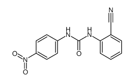 1-(2-Cyano-phenyl)-3-(4-nitro-phenyl)-urea Structure