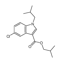 2-methylpropyl 5-chloro-1-(2-methylpropyl)-1H-indole-3-carboxylate结构式