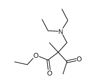 2-diethylaminomethyl-2-methyl-acetoacetic acid ethyl ester结构式