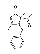 2-acetyl-1-benzyl-2,5-dimethyl-1,2-dihydropyrrol-3-one结构式