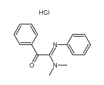 N,N-dimethyl-2-oxo-N',2-diphenylacetimidamide hydrochloride结构式