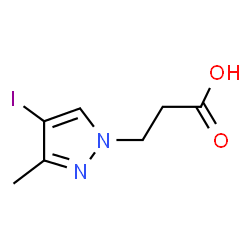 3-(4-Iodo-3-methyl-1H-pyrazol-1-yl)propanoic acid结构式